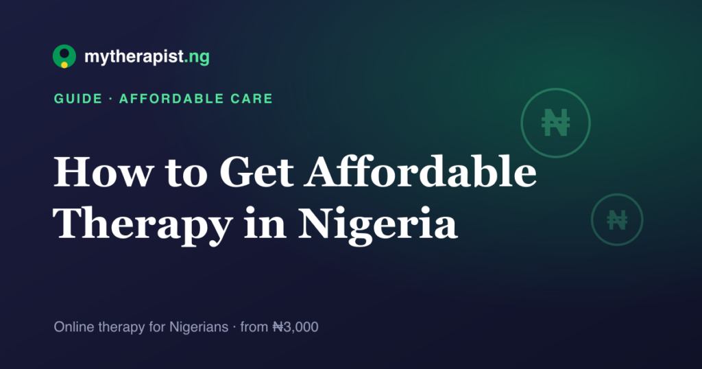 Naira symbols illustration representing affordable and low-cost therapy options in Nigeria — Mytherapist.ng
