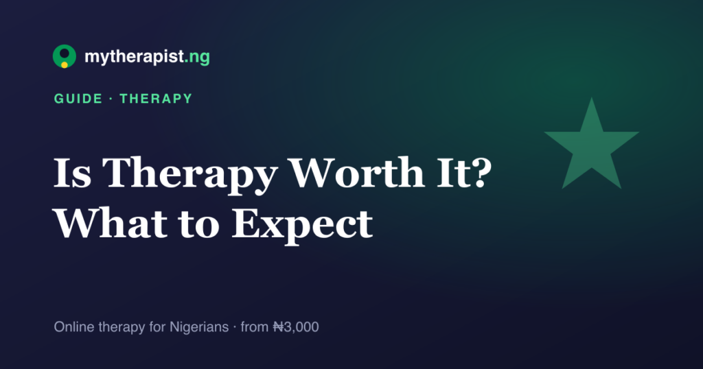An illustration representing the value of therapy and what to expect — Mytherapist.ng