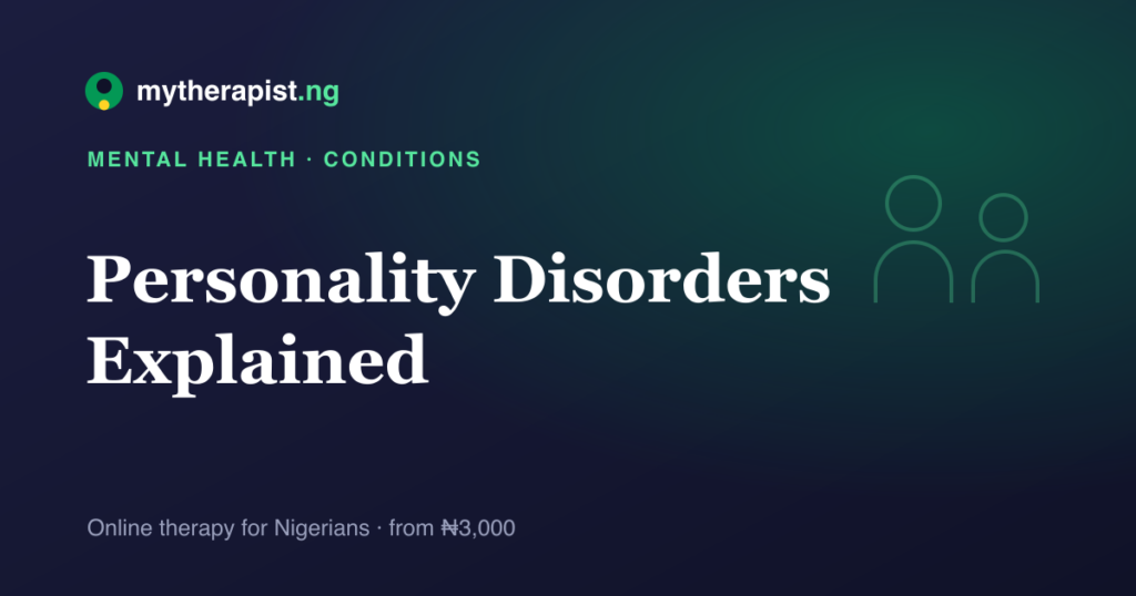 An illustration representing understanding personality disorders — Mytherapist.ng